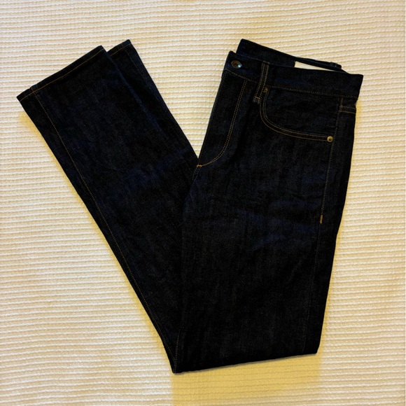 [31] rag & bone Slim 2 Fit Straight Leg Jeans Dark Wash - Picture 8 of 10